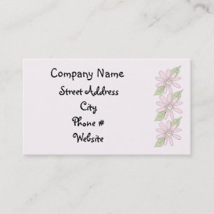 Tarjeta De Visita Margaritas rosadas