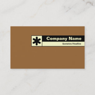 Tarjeta De Visita Margen marcado - Marrón 996633