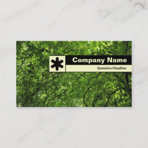 Tarjeta De Visita Margen marcado - Tapa de bosques