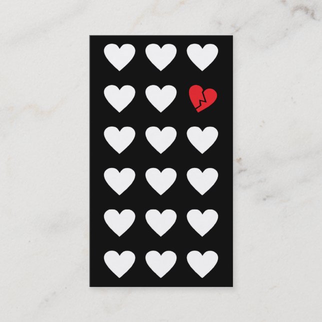 Tarjeta De Visita marginado de amor (Anverso)