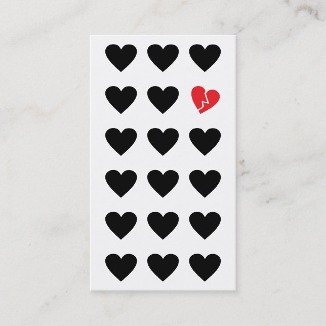 Tarjeta De Visita marginado de amor (Anverso)