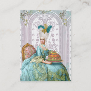 Tarjeta De Visita Marie Antoinette en Aqua