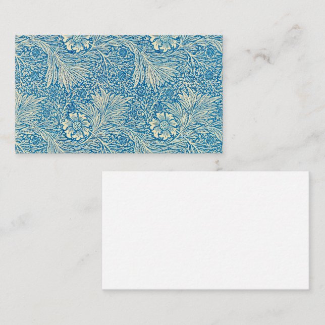 Tarjeta De Visita Marigold, 1875 por William Morris (Anverso / Reverso)