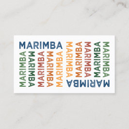 Tarjeta De Visita Marimba Colorful