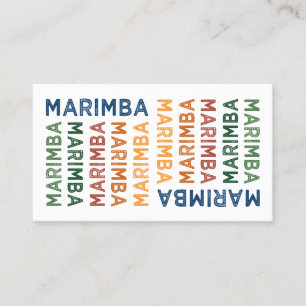 Tarjeta De Visita Marimba Colorful