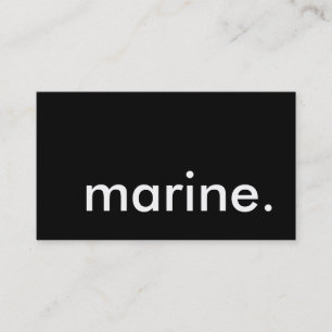 Tarjeta De Visita marina.