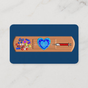 Tarjeta De Visita Marina de guerra Bandaid grande médica de las
