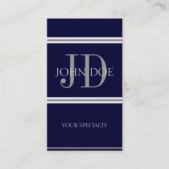 Tarjeta De Visita Marina de guerra de la vertical del médico (Anverso)