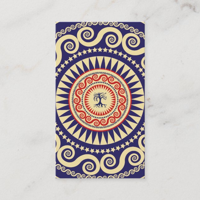 Tarjeta De Visita Marina de guerra y rojo del árbol de Stella (Anverso)