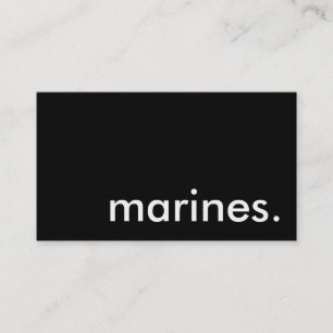 Tarjeta De Visita marines.
