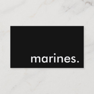 Tarjeta De Visita marines.