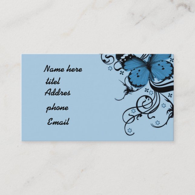 Tarjeta De Visita Mariposa (Anverso)