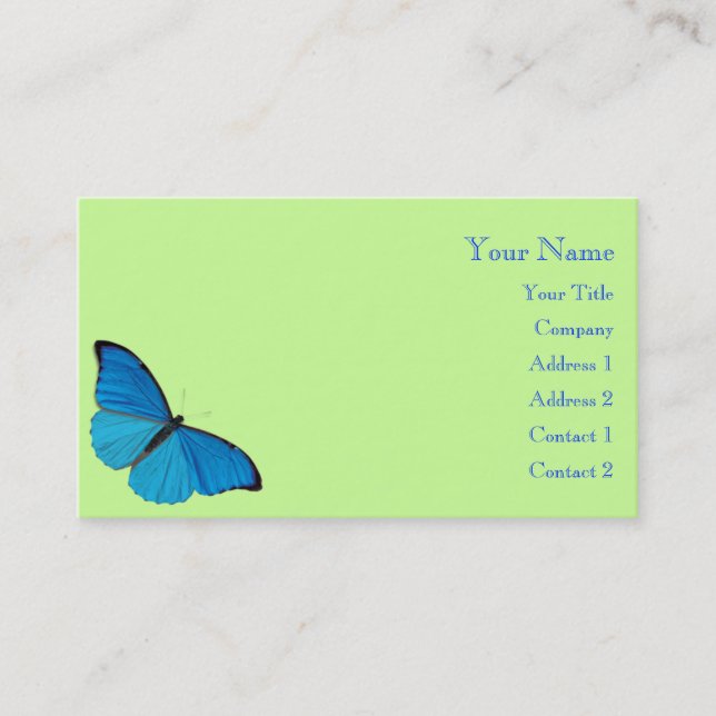 Tarjeta De Visita Mariposa (Anverso)