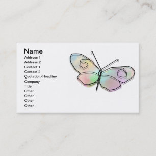 Tarjeta De Visita Mariposa alambre