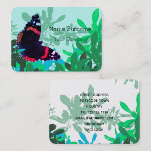 Tarjeta De Visita Mariposa almirante