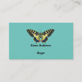 Tarjeta De Visita Mariposa amarilla y negra