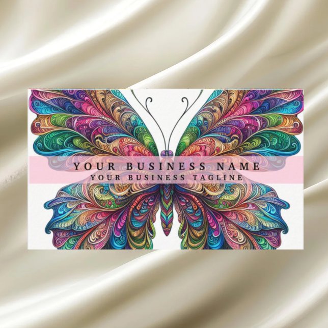 Tarjeta De Visita Mariposa arcoiris (Subido por el creador)