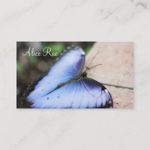 Tarjeta De Visita Mariposa azul