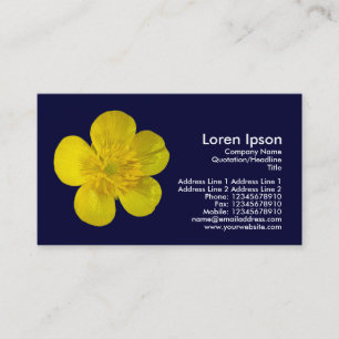 Tarjeta De Visita Mariposa - Azul marino