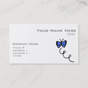 Tarjeta De Visita Mariposa azul real