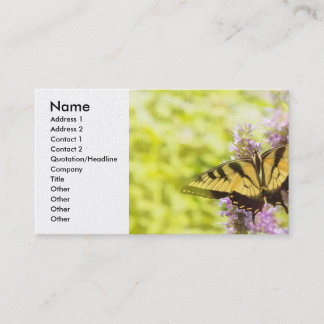 Tarjeta De Visita Mariposa - cola de golondrina - Difícil de tragar