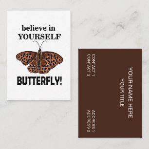 Tarjeta De Visita Mariposa Cree En La Mariposa
