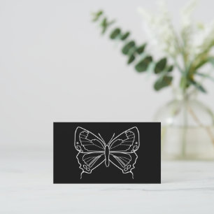 Tarjeta De Visita mariposa de barro colorado