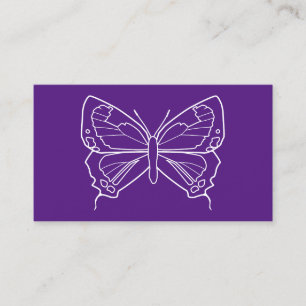 Tarjeta De Visita mariposa de barro colorado