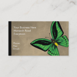 Tarjeta De Visita Mariposa de Birdwing de los mojones dorsal y