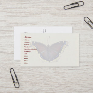 Tarjeta De Visita Mariposa de capa de luto - Antiopa ninfalis
