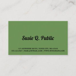 Tarjeta De Visita Mariposa de cola cruda