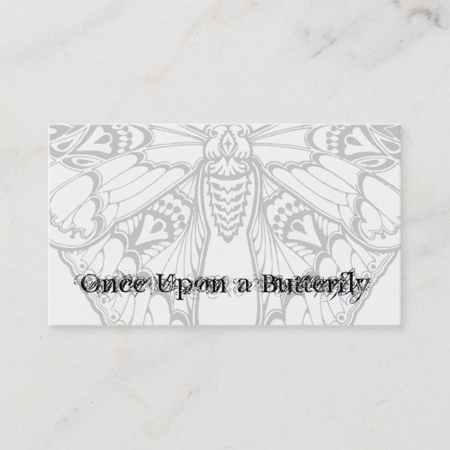 Tarjeta De Visita Mariposa de Nouveau del arte (Anverso)
