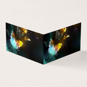 Tarjeta De Visita Mariposa luminosa y mariposas nocturnas