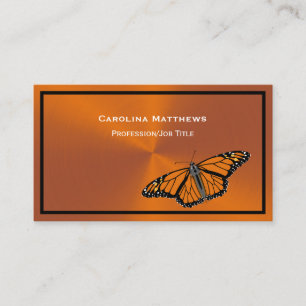Tarjeta De Visita Mariposa monarca Minimalista