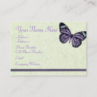Tarjeta de visita - mariposa púrpura