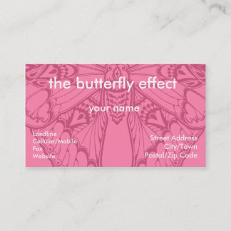 Tarjeta De Visita Mariposa subió Nouveau del arte
