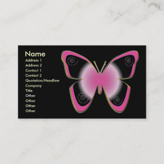 Tarjeta De Visita Mariposas de la joya