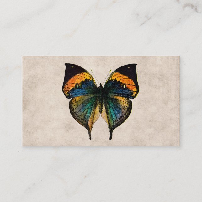 Tarjeta De Visita Mariposas del ilustracion 1800's de la mariposa (Anverso)