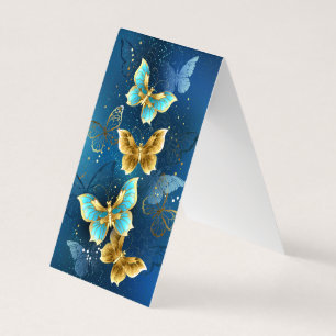 Tarjeta De Visita Mariposas doradas