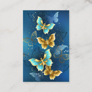 Tarjeta De Visita Mariposas doradas