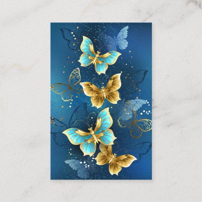 Tarjeta De Visita Mariposas doradas (Anverso)