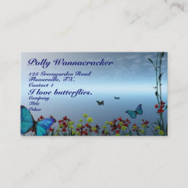 Tarjeta De Visita Mariposas que cultivan un huerto