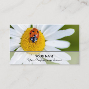 Tarjeta De Visita Mariquita positiva y afortunada para zen y educaci