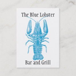 Tarjeta De Visita Mariscos o tema de la pesca