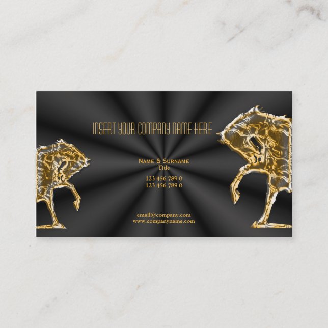 Tarjeta De Visita Márketing de negocio del caballo (Anverso)