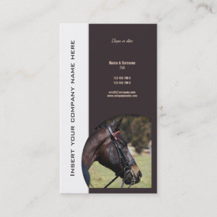Tarjeta De Visita Márketing de negocio del caballo