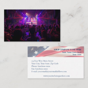 Tarjeta De Visita Marketing patriótico y publicidad de eventos