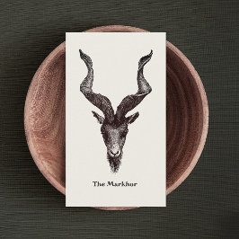 Tarjeta De Visita Markhor Goat