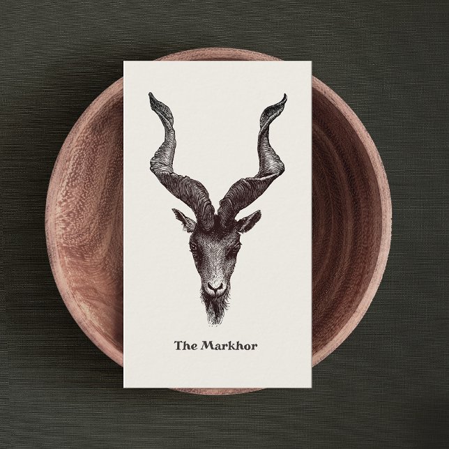 Tarjeta De Visita Markhor Goat (Subido por el creador)