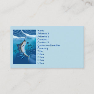 Tarjeta De Visita Marlin Fish